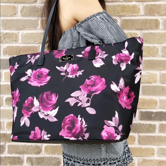 🌺Hot Pick🌺Kate spade rose large tote wallet set - Picture 2 of 8